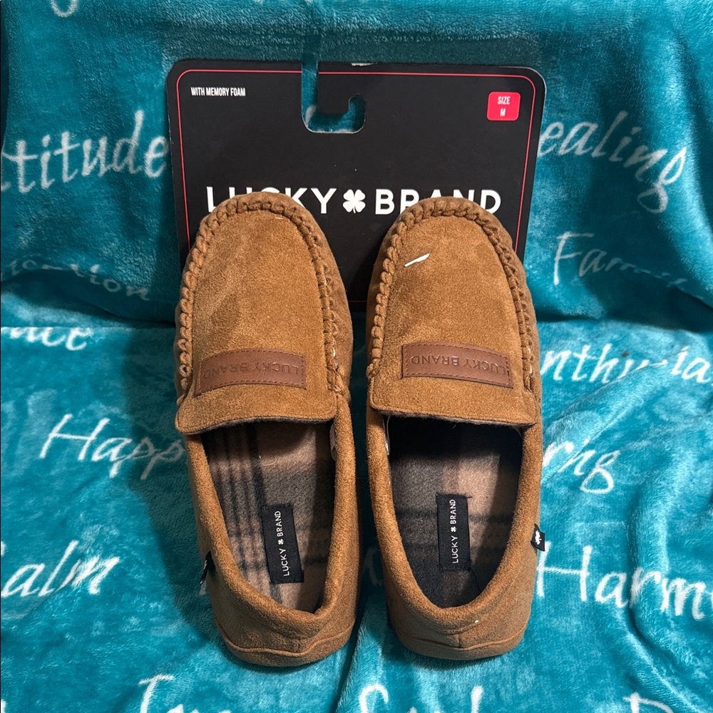 Lucky Brand Men's Tan Suede Loafers